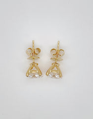 4 Carat Total Round Lab-Grown Diamond Stud Earrings