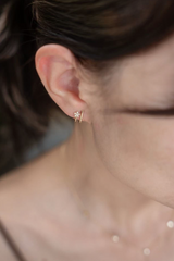 Flower Natural Diamond Stud Earrings