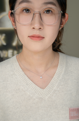 1 Carat Emerald Cut Lab Grown Diamond Necklace