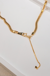 3.5mm Snake Chain In 18K Yellow Gold 38+5cm