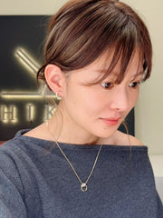 0.2 Carat Natural Diamond Square Earrings In 14K Yellow Gold