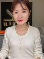 Fish Scale Sweater Necklace In 18K Yellow Gold