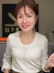 Fish Scale Sweater Necklace In 18K Yellow Gold