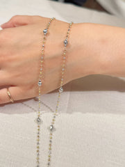 Sweater Necklace In 18K Yellow&White&Rose Gold