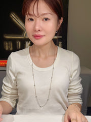 Sweater Necklace In 18K Yellow&White&Rose Gold