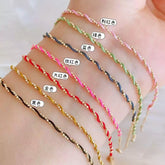Red String Bracelet 18K Yellow Gold 14+3cm