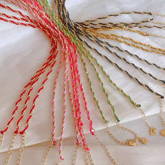 Red String Bracelet 18K Yellow Gold 14+3cm