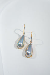 Mabe Pearl Hoop Curve Studs
