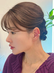 Akoya Cultured Pearl ear cuff