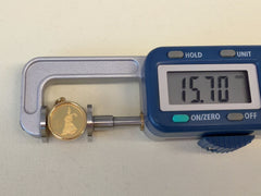 24K+18K Peter Rabbit Gold Coin, Diameter:15.7mm, 3.6g