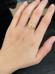 0.6 Carat Pear Modified Lab Grown Diamond Ring