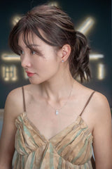 Square Diamond Ear Studs