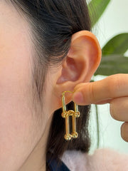 18K Yellow Gold Two-way Earrings