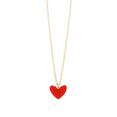 【AHKAH】Thiran Heart Necklace Red