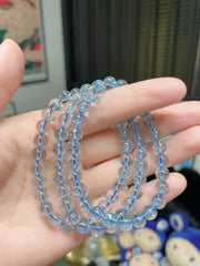 蓝托帕石7mm 手围14.5-16cm可带