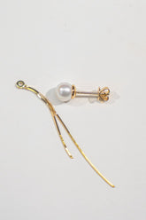 6-6.5mm Akoya Cultured Pearl With Snake Chain Earrings