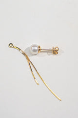 6-6.5mm Akoya Cultured Pearl With Snake Chain Earrings