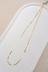 1.2mm Snake Chain In 18K Yellow&White Gold 45cm