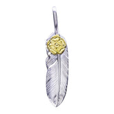 Tarowashimi S feather 02 S K18 flower metal