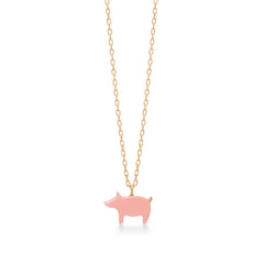 【AHKAH】Thiran Pink Pig Necklace