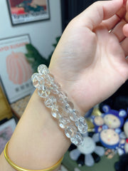 彩虹白水晶10mm 手围14.5-16cm可带