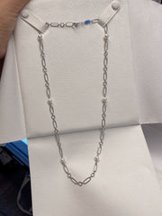 【MIKIMOTO】M CODE 18K WHITE GOLD AKOYA PEARL NECKLACE