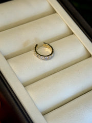 0.66 Carat Lab Grown Diamond Ear Cuff In 10K Yellow Gold