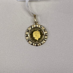 24K+18K Angel Gold Coin, Diameter:20mm, 4.13g