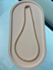 5-5.5mm Akoya Cultured Pearl Strand Necklace