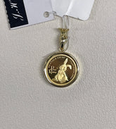 24K+18K Peter Rabbit Gold Coin, Diameter:15.7mm, 3.6g