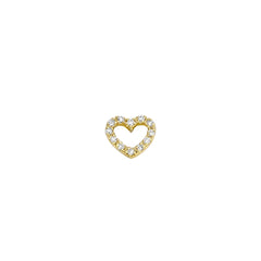 0.11 Carat Lab Grown Diamond Heart Stud Earrings