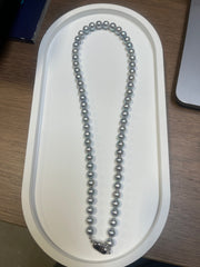 6.5-7mm Blue Rose「蓝玫瑰」 Akoya Cultured Pearl Strand Necklace