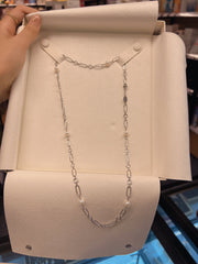 【MIKIMOTO】M CODE 18K WHITE GOLD AKOYA PEARL NECKLACE