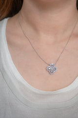 Diamond Loop Full Motif Diamond Pendant Medium