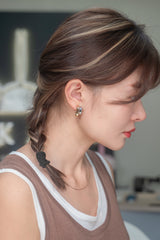 Two-colour Stud Earrings