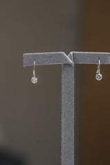 0.54 Carat Natural Diamond Curve Studs