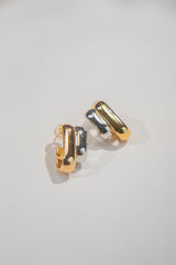 Two-colour Stud Earrings