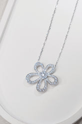 Flower Lab Grown Diamond Necklace