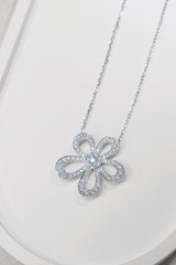 Flower Lab Grown Diamond Necklace
