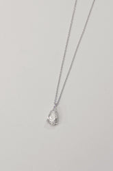1 Carat Pear-shaped Lab Grown Diamond Necklace
