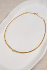 3.5mm Italy Gold Necklet In 18K Tubogas