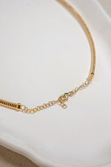 3.5mm Italy Gold Necklet In 18K Tubogas