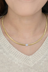 5mm Italy Gold Necklet In 18K Yellow Gold