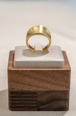 Italy Sliver 925 Textured Ring Gold Color