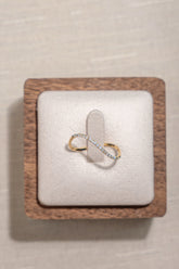 0.1 Carat Natural Diamond Ring In 18K Yellow Gold