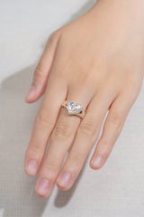 Heart Ring In Sliver 925