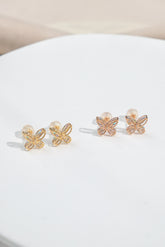 Laser Butterfly Stud Earrings