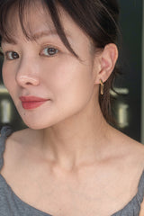 Paper clip Stud Earrings