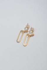 Paper clip Stud Earrings