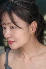 Gold Ball Stud Earrings